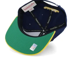 Snapback-Mitchell & Ness Michigan Wolverines Team 2 Tone 2.0 Navy/Yellow Snapback -