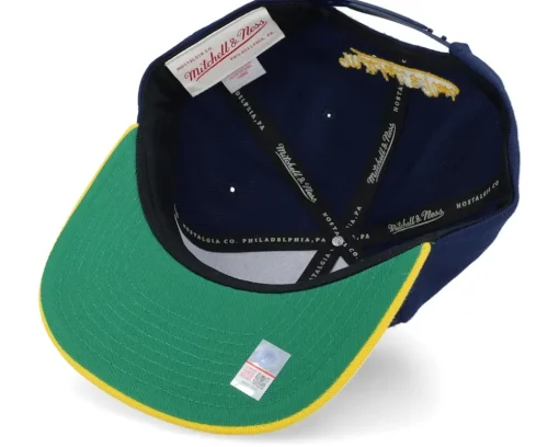 Snapback-Mitchell & Ness Michigan Wolverines Team 2 Tone 2.0 Navy/Yellow Snapback -