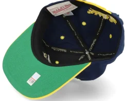 Snapback-Mitchell & Ness Michigan Wolverines Varsity Letter /Yellow Snapback - Blue