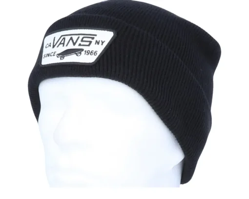 Cuff Beanies-Vans Milford Black Cuff -