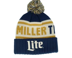 Outlet American Needle Miller Lite Pillow Line Knit Navy/White/Yellow Pom -