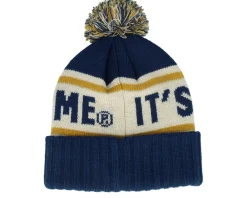 Outlet American Needle Miller Lite Pillow Line Knit Navy/White/Yellow Pom -