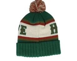 New American Needle Miller Pillow Line Knit Dark Green/Multicolor Pom -