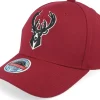 Adjustable-Mitchell & Ness Milwaukee Bucks Classic Burgundy Adjustable - Red