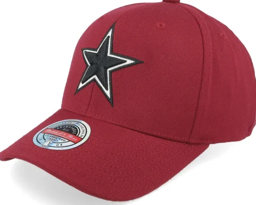 Adjustable-Mitchell & Ness Milwaukee Bucks Classic Burgundy Adjustable - Red