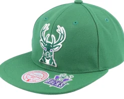Snapback-Mitchell & Ness Milwaukee Bucks Dead Remix Deadstock Snapback - Green