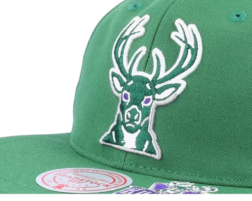 Snapback-Mitchell & Ness Milwaukee Bucks Dead Remix Deadstock Snapback - Green