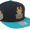 Snapback-Mitchell & Ness Milwaukee Bucks Make Cents Black/Teal Snapback -