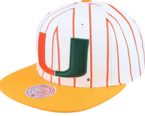 Snapback-Mitchell & Ness Milwaukee Bucks Retro Pinstripe /Green Snapback - White
