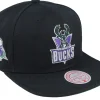 Snapback-Mitchell & Ness Milwaukee Bucks Side Jam Snapback - Black