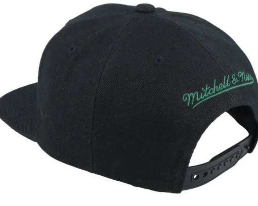Snapback-Mitchell & Ness Milwaukee Bucks Side Jam Snapback - Black
