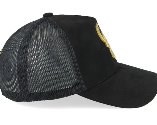 Trucker-Mitchell & Ness Milwaukee Bucks Suede Trucker - Black