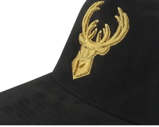 Trucker-Mitchell & Ness Milwaukee Bucks Suede Trucker - Black