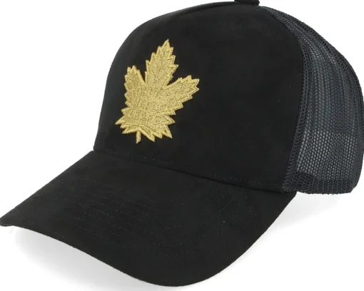 Trucker-Mitchell & Ness Milwaukee Bucks Suede Trucker - Black