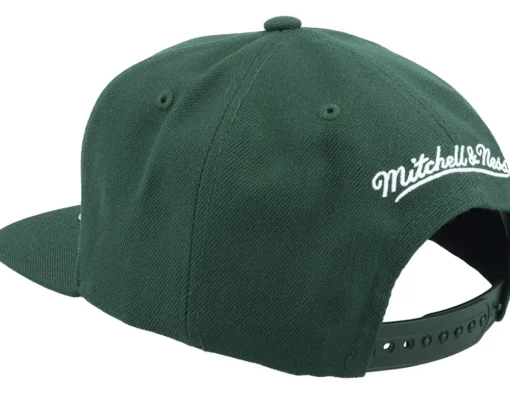Snapback-Mitchell & Ness Milwaukee Bucks Team Ground 2.0 Snapback - Green
