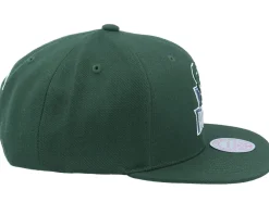 Snapback-Mitchell & Ness Milwaukee Bucks Team Ground 2.0 Snapback - Green