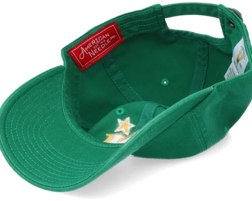 Dad Cap-American Needle Minnesota North Stars Blue Line Kelly Green -