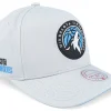 Hot Mitchell & Ness Minnesota Timberwolves Grey Blue Pro Crown Grey A-frame Adjustable -