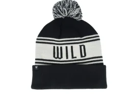 Pom Beanies-Fanatics Minnesota Wild /Natural Pom - Black