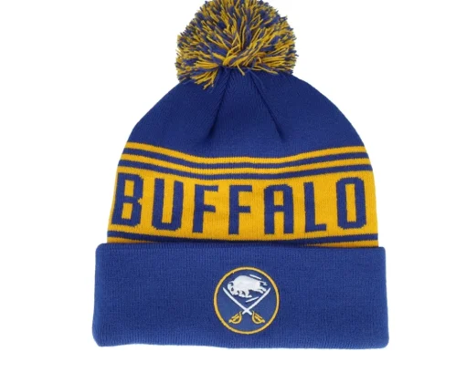 Pom Beanies-Fanatics Minnesota Wild /Natural Pom - Black