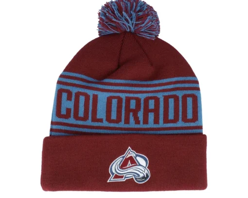 Pom Beanies-Fanatics Minnesota Wild /Natural Pom - Black