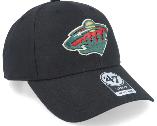 Adjustable-47 Brand Minnesota Wild Mvp Black Adjustable -