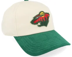 Outlet American Needle Minnesota Wild Wild Burnett Cream/Dark Green A-frame Adjustable - White