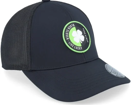 Trucker-Black Clover Mirror 2 Black/Black Mesh W Patch Trucker -