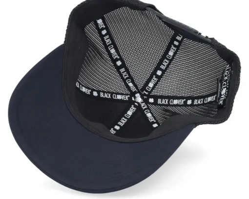 Trucker-Black Clover Mirror 2 Black/Black Mesh W Patch Trucker -