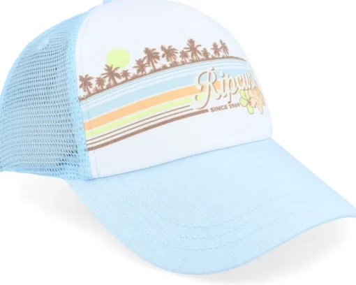 Trucker-Rip Curl Mixed Revival White/Light Blue Trucker -