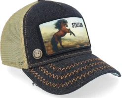Trucker-Goorin Bros. Model Rodeo Dark Denim A-Frame Trucker -
