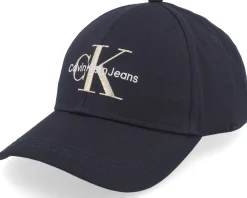 Dad Cap-Calvin Klein Monogram Cap Dad Cap - Black