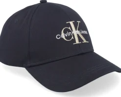Dad Cap-Calvin Klein Monogram Cap Dad Cap - Black