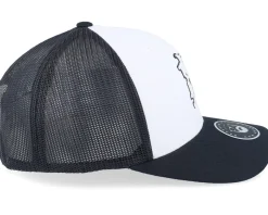 Trucker-Bearded Man Monogram Retro Black/White/Black Trucker -