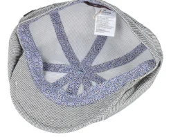 Online MJM Hats Montreal 41 Linen/Cotton Mix Grey Flat Cap -