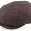 Outlet MJM Hats Montreal Virgin Wool Brown Flat Cap -