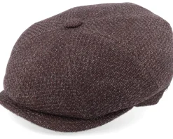 Outlet MJM Hats Montreal Virgin Wool Brown Flat Cap -