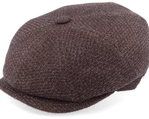 Outlet MJM Hats Montreal Virgin Wool Brown Flat Cap -