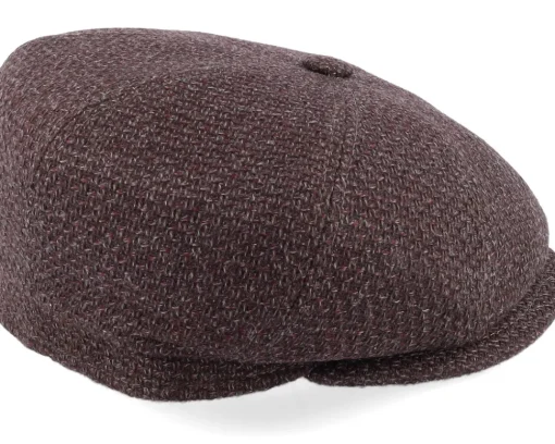 Outlet MJM Hats Montreal Virgin Wool Brown Flat Cap -