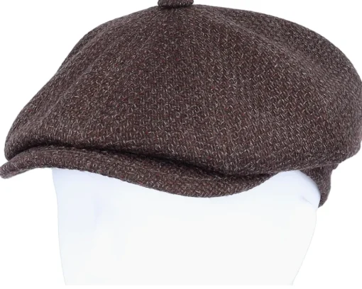 Outlet MJM Hats Montreal Virgin Wool Brown Flat Cap -
