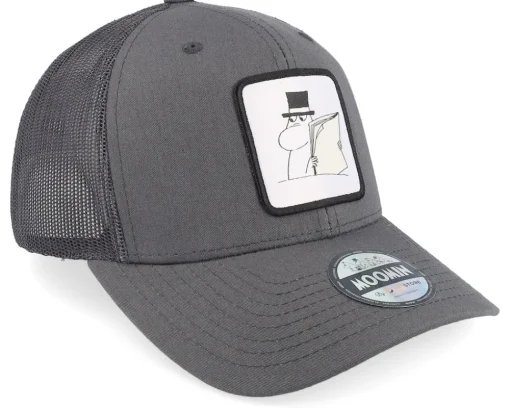 Trucker-Moomin Pappa Reading Grey Trucker -