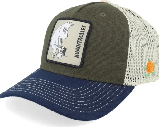 Trucker-SQRTN Moomin Patch Olive/Navy/Beige Trucker -