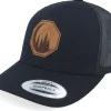 Trucker-Wild Spirit Moon & Pine Trees Black Trucker -