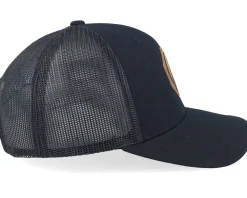Trucker-Wild Spirit Moon & Pine Trees Black Trucker -