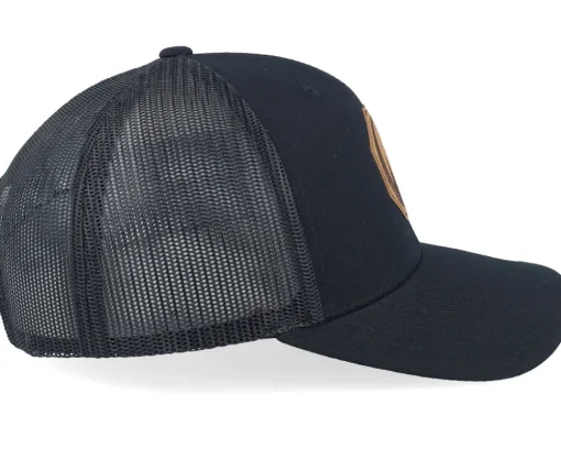 Trucker-Wild Spirit Moon & Pine Trees Black Trucker -
