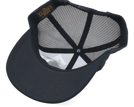 Trucker-Wild Spirit Moon & Pine Trees Black Trucker -