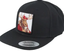 Sale Hunter Moose Coffee Black Snapback -