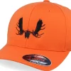 Clearance Hunter Moose Skull Orange Flexfit -