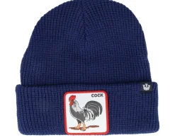 New Goorin Bros. Morning Call Beanie Navy Cuff - Blue