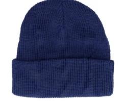 New Goorin Bros. Morning Call Beanie Navy Cuff - Blue